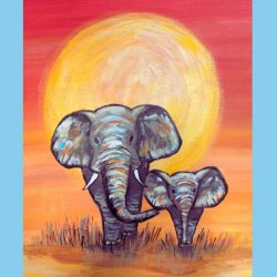 Tusk Tusk - Paint & Relax Event @ The Windmill in Orton Waterville/P'boro
