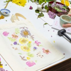 Hapa Zome (Botanical Pounding) & Tea Sunday at Prosper, Ely