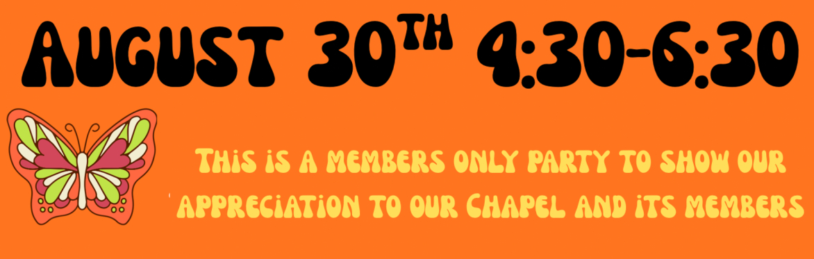 Member Party RSVP due August 1
