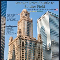 $65.00🎤WACKER DRIVE SHUTTLE🏈to SOLDIER FIELD (CHICAGO BEARS🐻GAMES) Round-Trip