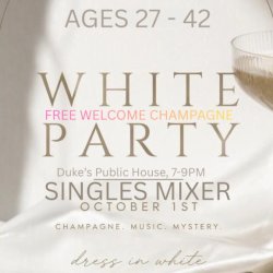 White Party Mixer for Ages 27 to 42
