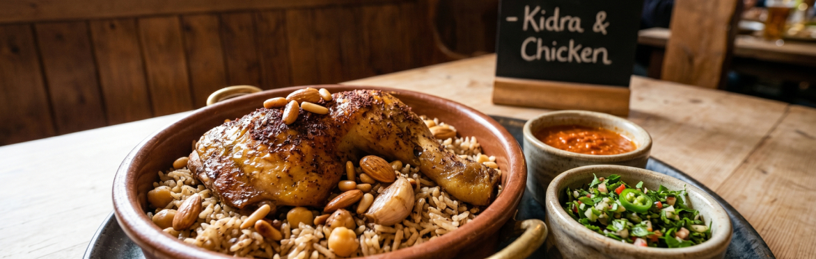 Mona bringing the vibrant soul and authentic flavours of Palestine to Totnes. Using premium, original ingredients like tangy sumac and rich olive oil to create the magic of Gaza. A handc