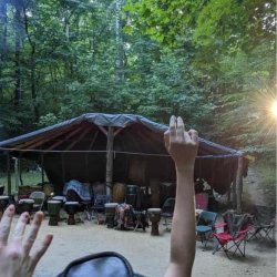 Summer Solstice morning at Paw Paw Drum and Dance Circle