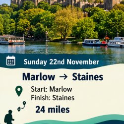 Marlow to Staines - 24 miles - Thames Path 7/10
