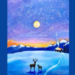 Sky Full of Stars Paint Night @ The Green Man in COLNE (Huntingdon)