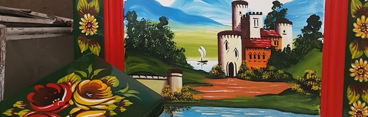 Roses and Castles - traditional canal art with Phil Speight MBE