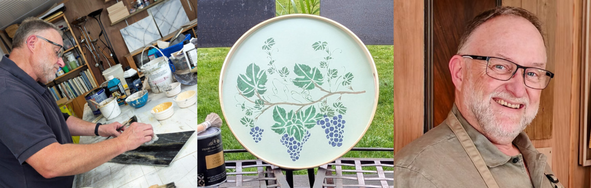 Stencil & Gold-leaf Tray Workshop