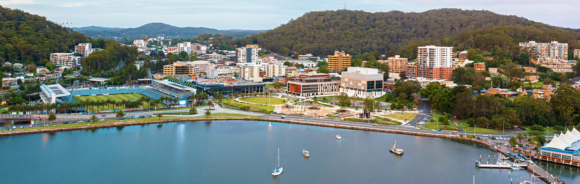 Gosford Waterfront Aerial Courtesy of