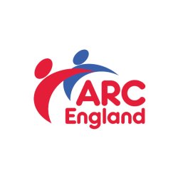 ARC England logo - red and blue