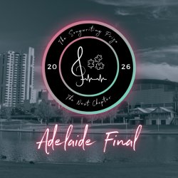 Picture of The Songwriting Prize logo with the text "Adelaide Semi Final" on a background image of Adelaide