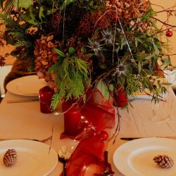 Christmas table setting