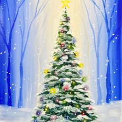 Winter Tree Paint Party