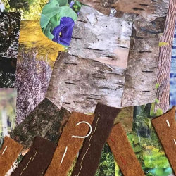 Collage titled "Hineni" by Marjorie Salvodon