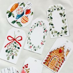 Aquarell-Malkurs X-Mas Edition: Weihnachtskarten & Geschenkanhänger