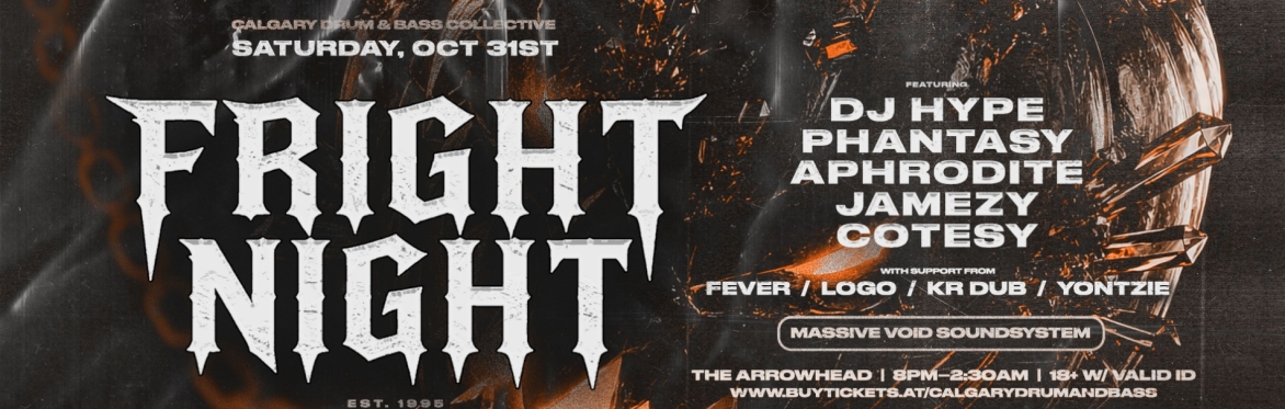 FRIGHT NIGHT 2026 ☠︎︎  HALLOWEEN DNB MASSIVE!  ☠︎︎