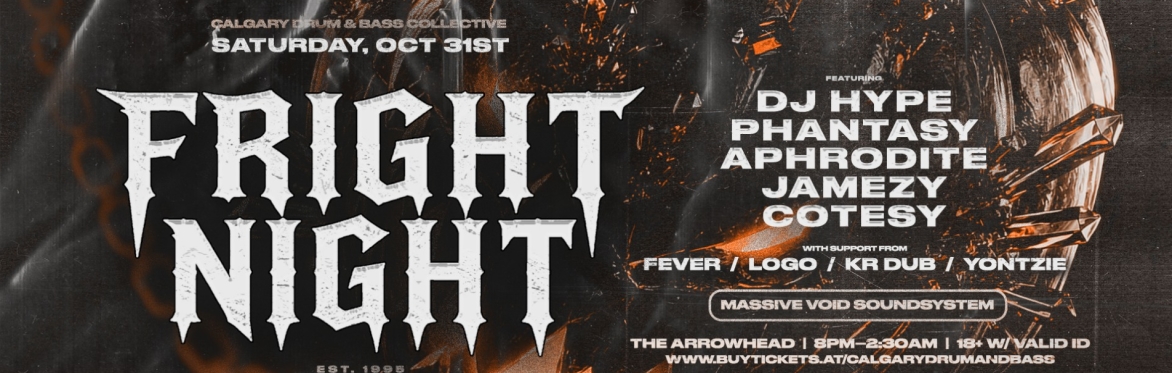 FRIGHT NIGHT 2026 ☠︎︎  HALLOWEEN DNB MASSIVE!  ☠︎︎