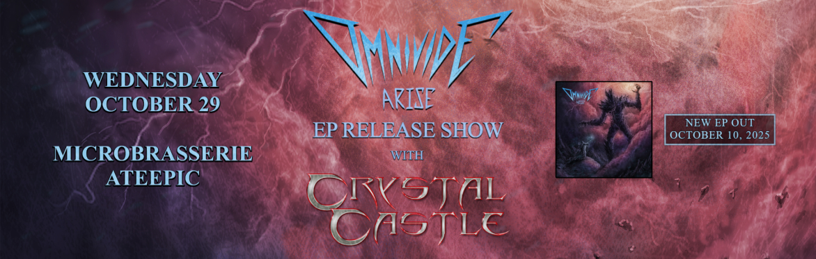 Omnivide EP Release Show with Crystal Castle @ Microbrasserie Ateepic