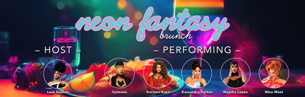This is an image of drag queens and brunch