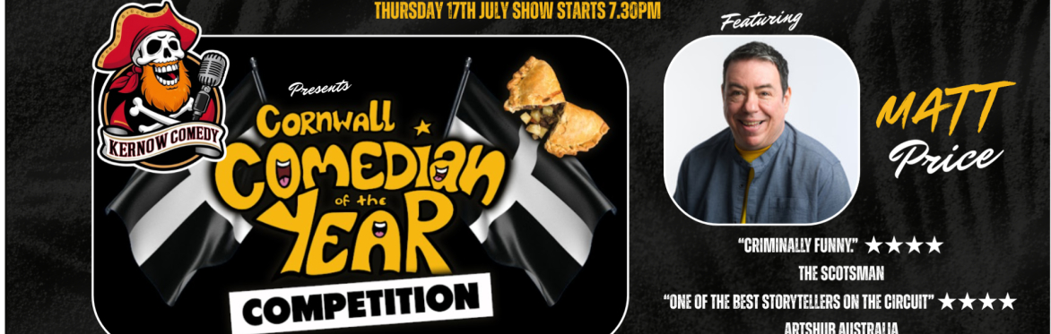Cornwall Comedian of the Year Competition at Above the Bay!