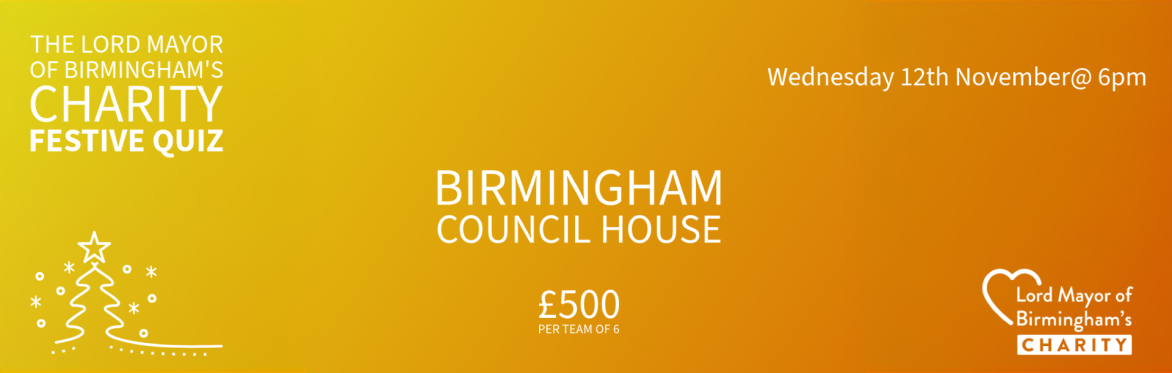 The Lord Mayor of Birmingham's Charity Festive Quiz