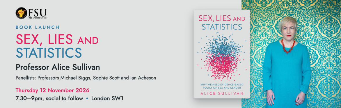 SEX, LIES AND STATISTICS: ALICE SULLIVAN BOOK LAUNCH
