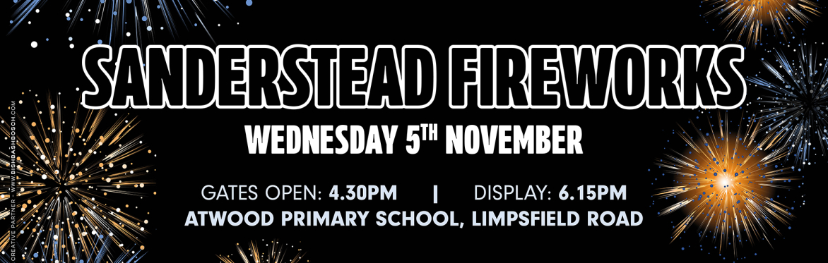 Sanderstead Fireworks Display- Wednesday 5th November 2025