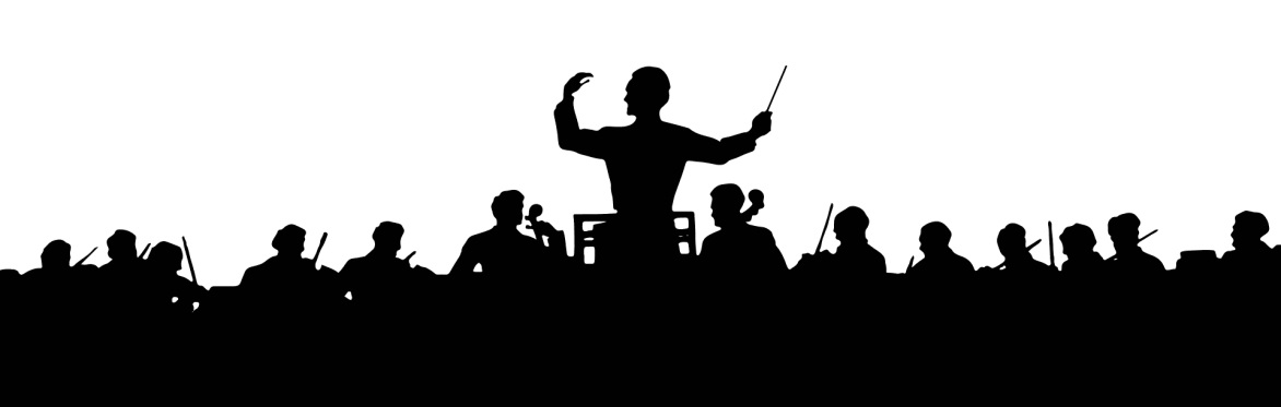 Conducting an orchestra