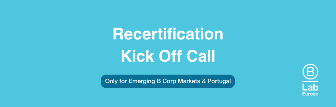 Recertification Kick Off Call