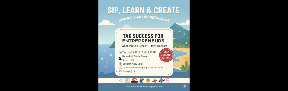 Sip, Learn & Create: Tax Success for Local Entrepreneurs