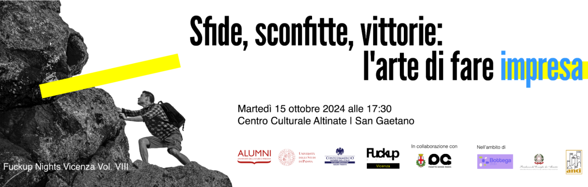 Fuckup Nights // Vol. VIII: Sfide, sconfitte, vittorie: l’arte di fare impresa