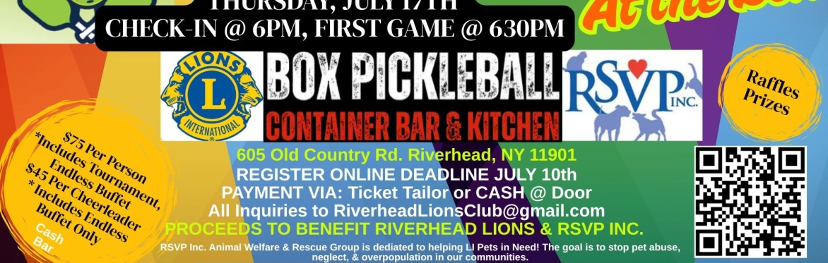 Fundraiser Pickleball Event