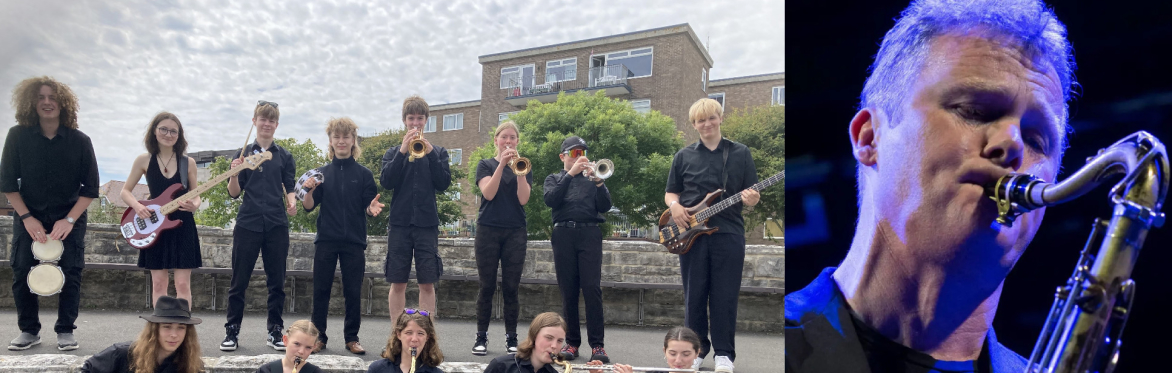 LIVESTREAM - DORSET YOUTH JAZZ ORCHESTRA + special guest IAIN BALLAMY at The Mowlem
