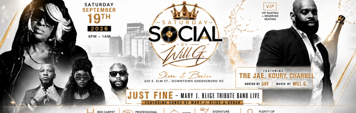 🍸SATURDAY SOCIAL BY WILL G. || JUST FINE-MARY J. BLIGE TRIBUTE BAND LIVE || FEATURING SONGS BY MARY J. BLIGE + USHER 🍸