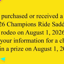 HOTR Champions Ride Rodeo Prize Drawing