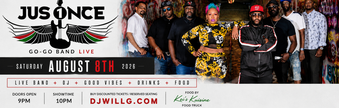 JUSONCE GO-GO BAND LIVE @THEMOVEGSO // AUGUST 8TH 2026
