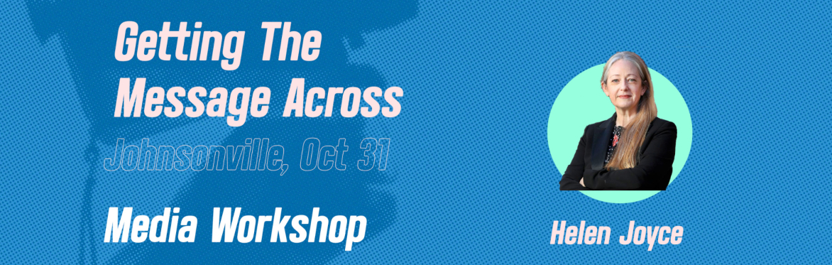 Media workshop run by Helen Joyce - Wellington