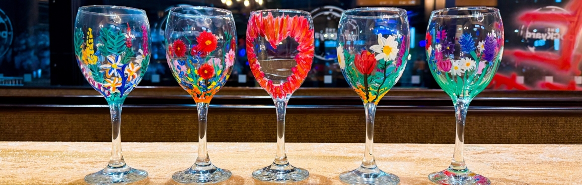 Wine glass or ceramic bauble painting @ Bread & Butter, Chester