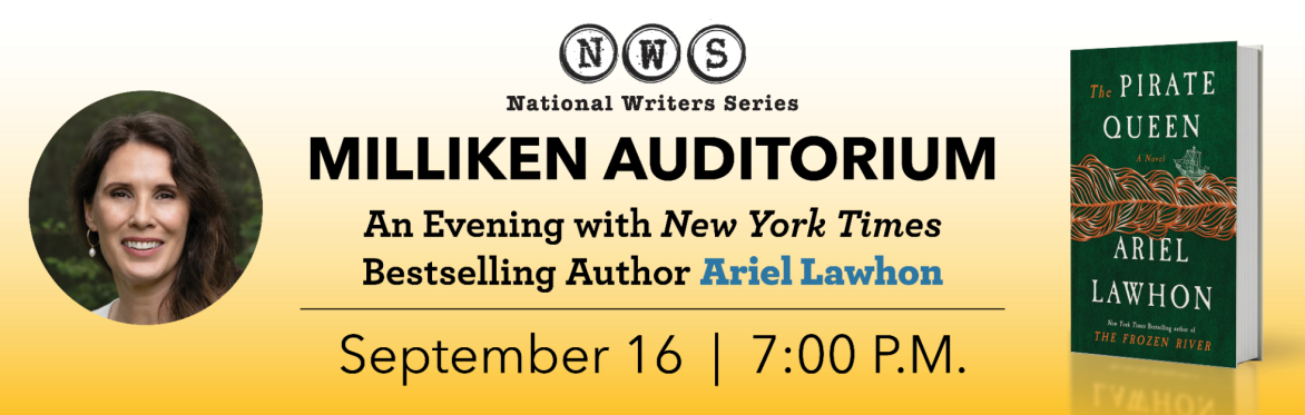 Ariel Lawhon in-person event with the National Writers Series of Traverse City informational graphic