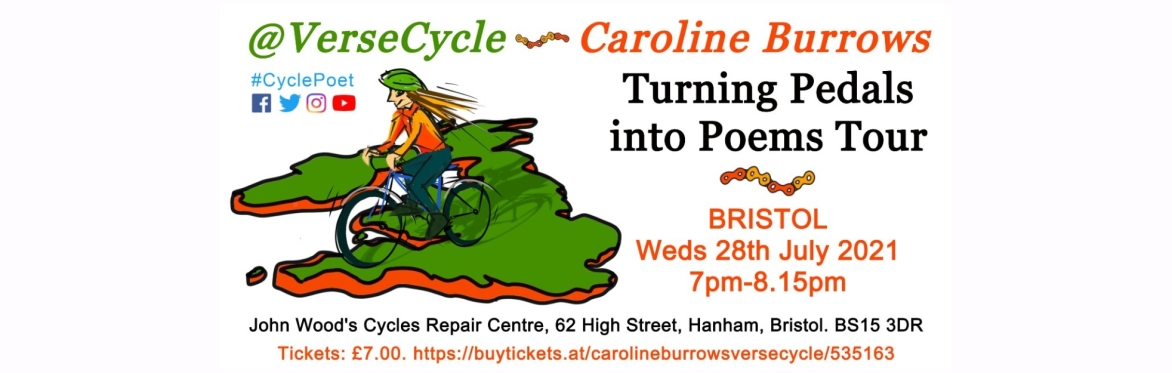 Caroline Burrows / VerseCycle: Turning Pedals into Poems Tour: BRISTOL