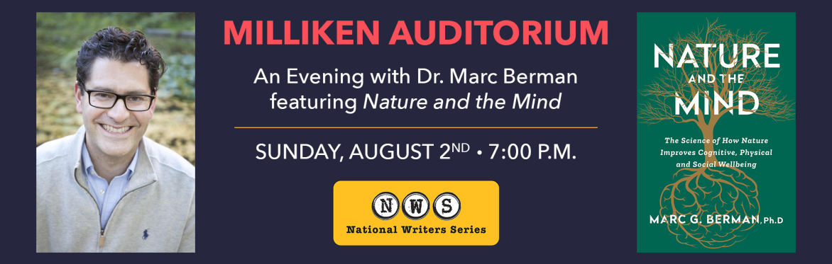 marc g berman nature and the mind nws national writers series traverse city michigan