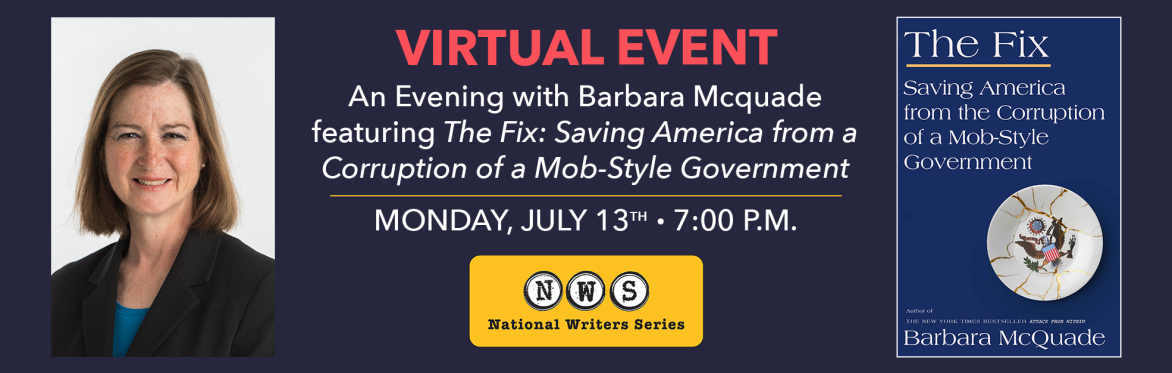 barbara mcquade nws traverse city michigan national writers series event graphic
