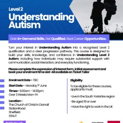 Level 2 Certificate in Understanding Autism (3-week course)