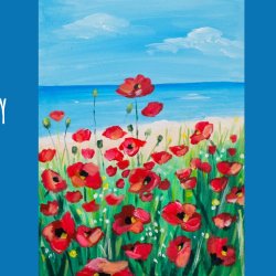 Poppies by the Sea - Paint & Relax Event @ The Windmill in Orton Waterville/P'boro