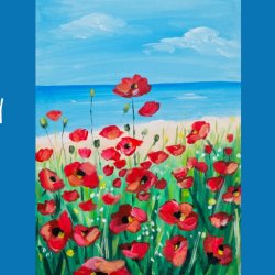 Poppies by the Sea - Paint & Sip Night  @ The Royal Oak in WARBOYS