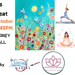 Wellness Day Retreat with Yoga/Meditation/Sound Bath, Lunch and a Painting Session @ Hemingford Abbotts Village Hall