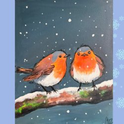 Feathery Friends - Paint & Sip Night @ The Angel in Ramsey