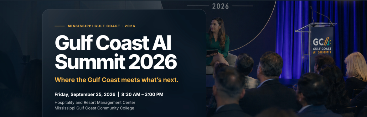 Gulf Coast AI Summit website header