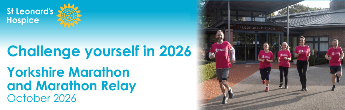 Yorkshire Marathon and 10 Mile 2026 for St Leonard's Hospice
