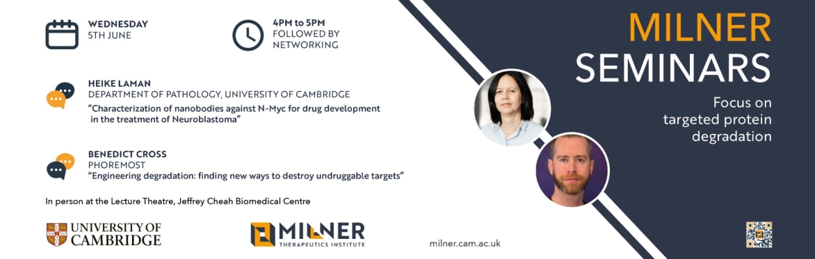 Milner Seminars: Focus on targeted protein degradation