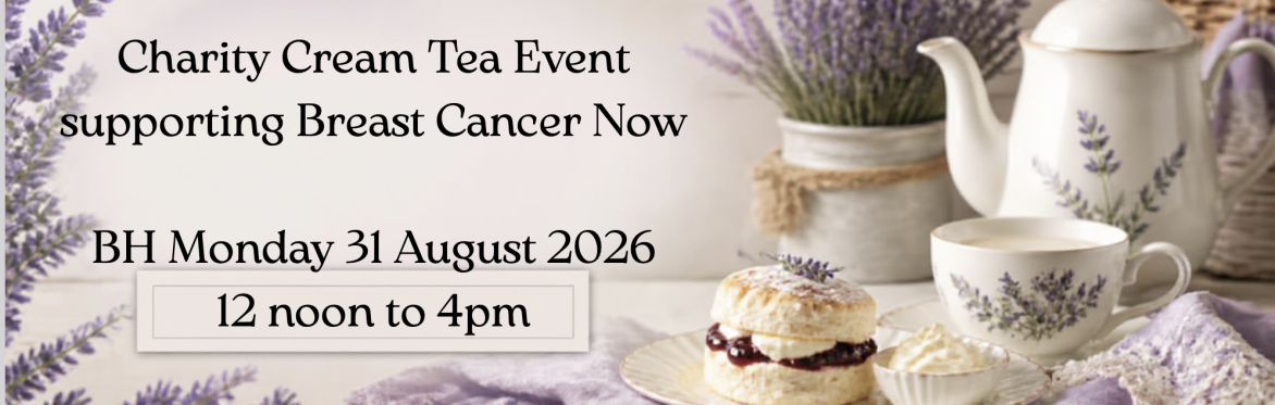 Breast Cancer Now Lavender Cream Tea Event